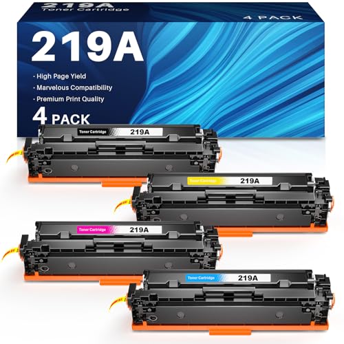 219A Toner (Ohne CHIP) Kompatibel für HP 219A 219X für HP Color Laserjet Pro MFP 3302FDWG Toner für MFP 3302SDWG 3302FDNG Toner für W2190X W2191X W2192X W2193X(4 Pack) 219A Toner (Ohne CHIP) Kompatibel für HP 219A 219X für HP Color Laserjet Pro MFP 3302FDWG Toner für MFP 3302SDWG 3302FDNG Toner für W2190X W2191X W2192X W2193X(4 Pack) von INK4U