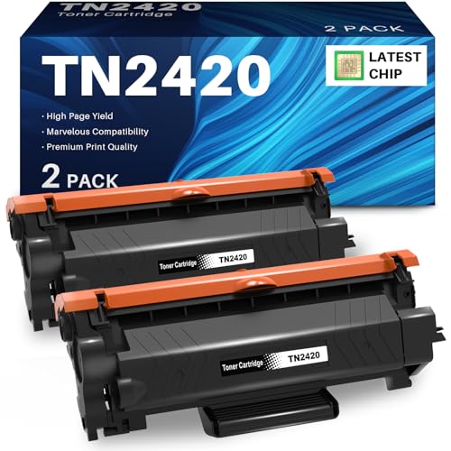INK4U TN2420 Toner TN-2420 Kompatible für Toner Brother MFC L2710DW TN2410 für L2710DW MFC-L2710DN HL-L2350DW DCP-L2530DW HL-L2375DW MFC-L2750DW HL-L2310D MFC-L2730DW HL-L2370DN (2 Schwarz) von INK4U