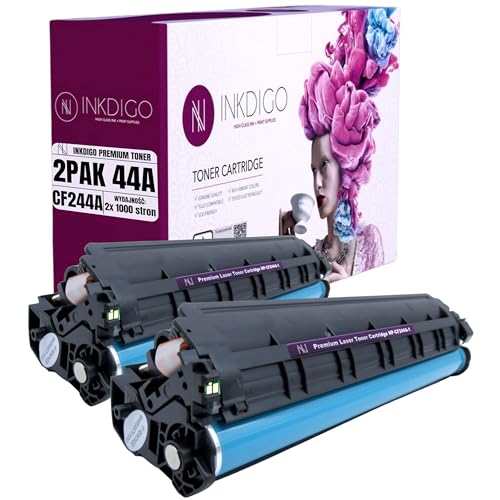 CF244A 2er-Pack - Premium TÜV Toner Schwarz Kompatibel für HP 44A für HP Laserjet Pro M15w Toner für HP Laserjet Pro MFP M28w Toner M28a M15a 2er-Pack von INKDIGO