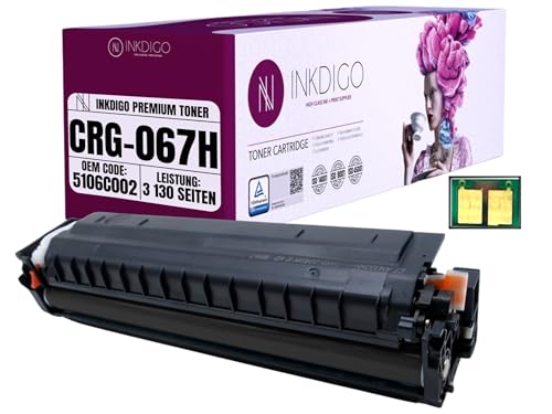 CRG 067 / CRG067H XL - Premium TÜV Toner Schwarz Kompatibel für Canon i-SENSYS LBP-631Cw / LBP-633Cdw / MF651Cw / MF655Cdw / MF655Cx / MF657Cdw von INKDIGO