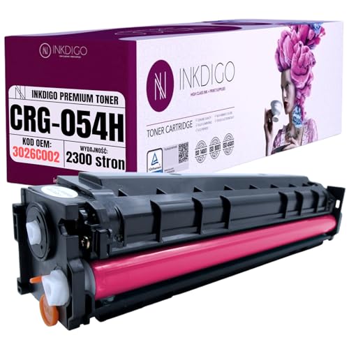 CRG054H XL - Premium TÜV Toner Magenta Kompatibel für CA-054H für Canon i-SENSYS LBP 621Cw 623Cdw 640C MF 640C 641Cn 641Cw 642Cdw 643Cdw 644Cdw 645Cx von INKDIGO