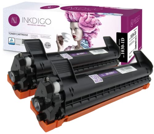 INKDIGO Schwarz Toner Drucker TN1030 I 2 Stück I kompatibel mit Brother DCP-1510,DCP-1601,DCP-1610W, DCP-1616NW, HL-1110 Toner für Laserdrucker Patronen von INKDIGO
