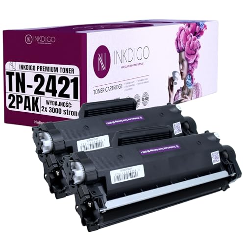 TN2421 TN2411 2er-Pack XL - Premium TÜV Toner Schwarz Kompatibel für 2421 2411 für Brother DCP-L2512D DCP-L2532DW DCP-L2552DN HL-L2312D HL-L2352DW HL-L2372DN MFC-L2712DN MFC-L2712DW MFC-L2732DW von INKDIGO