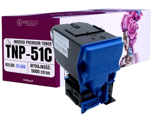 INKDIGO TNP51 Toner Cyan Kompatibel für TNP-51 für Konica Minolta Bizhub C3100 C3110 C3100P C3110P Develop Ineo Plus 3110 von INKDIGO