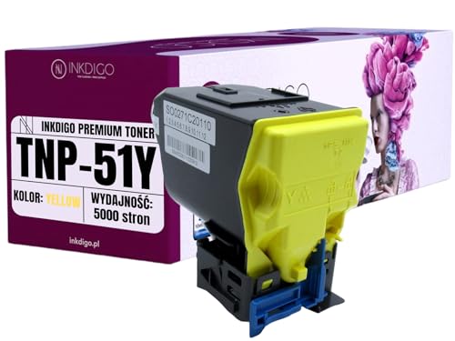 INKDIGO TNP51 XL - Premium TÜV Toner Gelb Kompatibel für TNP-51 für Konica Minolta Bizhub C3100 C3110 C3100P C3110P Develop Ineo Plus 3110 von INKDIGO