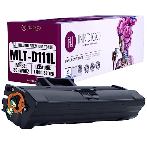 MLT D111L XL - Premium TÜV Toner Schwarz Kompatibel für drucker Samsung M2020 M2021 M2021W M2022 M2022W M2026 M2026W M2070 M2070F M2070FW M2070W M2071FH M2078 SL-M2022 SL-M2022W von INKDIGO