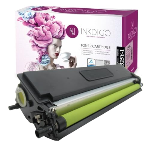 TN325 TN-325 XL - Premium TÜV Toner Gelb Kompatibel Brother DCP 9055CDN 9270CDN HL 4140CN 4150CDN 4570CDW 4570CDWT MFC 9460CDN 9465CDN 9560CDW 9970CDW von INKDIGO