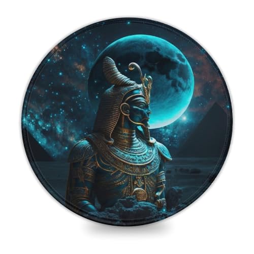 INKHSD Waschbares Mauspad Primordial God, Mini-Mauspads, 20 x 20 cm (7,9 Zoll), Schreibtischunterlage mit Rutschfester Unterseite und genähtem Rand für Büro/Gaming von INKHSD