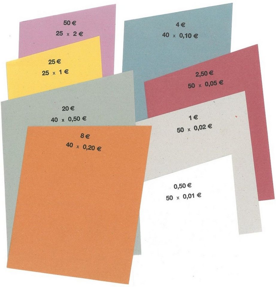 INKiESS Geldkassette Handrollpapier 2€-0,01€ je 50 Blatt farbig sortiert INKiESS Geldkassette Handrollpapier 2€-0,01€ je 50 Blatt farbig sortiert von INKiESS