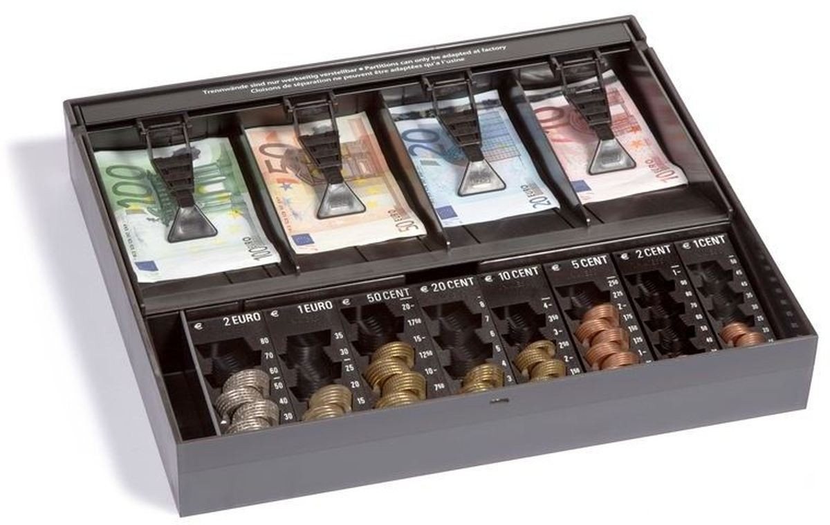 INKiESS Geldkassette Kasse Minikord 814 RE BxTxH 35,0x32,0x5,5 schwarz von INKiESS
