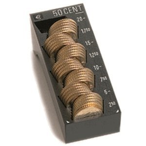 Inkiess Einzelmünzbehälter Minikord 50 Euro-Cent schwarz von INKiESS