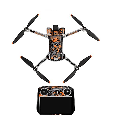 INLIMA Für DJI Mini 3 Pro PVC-Aufkleber Haut kratzfest wasserdicht für DJI RC Fernbedienung Aufkleber Zubehör Drohnenzubehör (Farbe: Aufkleber R10) von INLIMA
