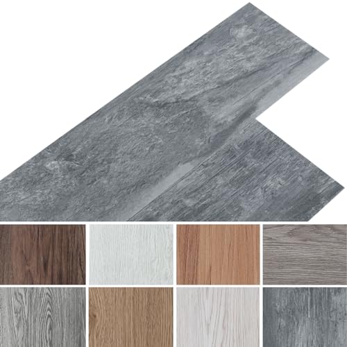 INMOZATA PVC-Bodenbelag 36Stk selbstklebende Vinyl-Bodenbelag wasserdichte Bodenaufkleber für Küche Bad Haus Bodenfliese, 91.5 X 15.2CM, Grau Holzmaserung INMOZATA PVC-Bodenbelag 36Stk selbstklebende Vinyl-Bodenbelag wasserdichte Bodenaufkleber für Küche Bad Haus Bodenfliese, 91.5 X 15.2CM, Grau Holzmaserung von INMOZATA