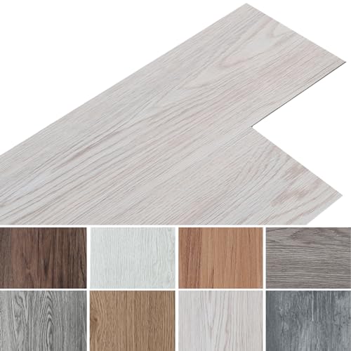 INMOZATA PVC-Bodenbelag 36Stk selbstklebende Vinyl-Bodenbelag wasserdichte Bodenaufkleber für Küche Bad Haus Bodenfliese, 91.5 X 15.2CM, Weiß Grau INMOZATA PVC-Bodenbelag 36Stk selbstklebende Vinyl-Bodenbelag wasserdichte Bodenaufkleber für Küche Bad Haus Bodenfliese, 91.5 X 15.2CM, Weiß Grau von INMOZATA