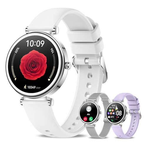 Smartwatch Damen Rund mit Telefonfunktion 1,27" HD Touchscreen Fitnessuhr Tracker mit Schlafmonitor Schrittzähler 150+Sportmodi IP67 Wasserdicht Sportuhr Smart Watch für Android iOS, DIY Zifferblatt Smartwatch Damen Rund mit Telefonfunktion 1,27" HD Touchscreen Fitnessuhr Tracker mit Schlafmonitor Schrittzähler 150+Sportmodi IP67 Wasserdicht Sportuhr Smart Watch für Android iOS, DIY Zifferblatt von INNOFOVO