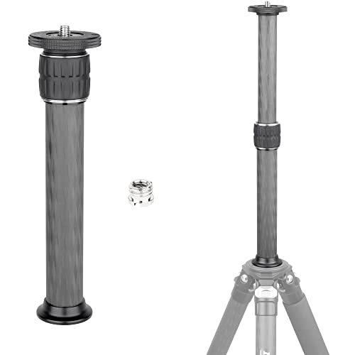 ER322C Universal 10 Schichten Kohlefaser Stativ Mittelsäule Verlängerungsstange Extender-Stativ Zweiteilige Mittelsäule Verlängerungsstange Stange für Stativ Einbeinstativ DSLR Kamera 32,5 mm Rohr von INNOREL