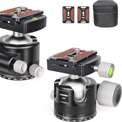 INNOREL 44 mm Low-Profile-Kamerastativ-Kugelkopf, CNC-Metall, strapazierfähig, 360°-Panorama-Stativkopf, kompatibel mit Arca-Schnellwechselplatte für Stativ-Einbeinstativ, DSLR-Kamera, Camcorder, 25 INNOREL 44 mm Low-Profile-Kamerastativ-Kugelkopf, CNC-Metall, strapazierfähig, 360°-Panorama-Stativkopf, kompatibel mit Arca-Schnellwechselplatte für Stativ-Einbeinstativ, DSLR-Kamera, Camcorder, 25 von INNOREL