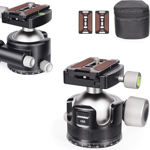 INNOREL 55 mm Low-Profile-Kamerastativ-Kugelkopf, CNC-Metall, strapazierfähig, 360°-Panorama-Stativkopf, kompatibel mit Arca-Schnellwechselplatte für Stativ-Einbeinstativ, DSLR-Kamera, Camcorder, 30 INNOREL 55 mm Low-Profile-Kamerastativ-Kugelkopf, CNC-Metall, strapazierfähig, 360°-Panorama-Stativkopf, kompatibel mit Arca-Schnellwechselplatte für Stativ-Einbeinstativ, DSLR-Kamera, Camcorder, 30 von INNOREL