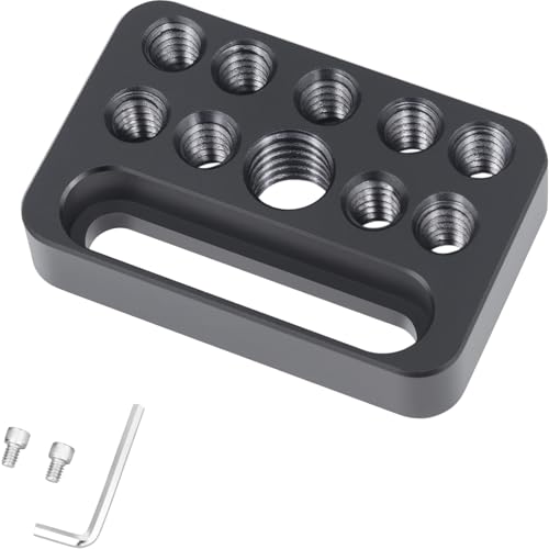 INNOREL CP03 Mini multifunktionale Käseplatte mit 1/4" & 3/8" Gewinden, Poröse Verbindung Schnellinstallationsplatte Verwendet für die Installation des Käsebrett-Kamerakäfigs auf Führungsschienenblock INNOREL CP03 Mini multifunktionale Käseplatte mit 1/4" & 3/8" Gewinden, Poröse Verbindung Schnellinstallationsplatte Verwendet für die Installation des Käsebrett-Kamerakäfigs auf Führungsschienenblock von INNOREL