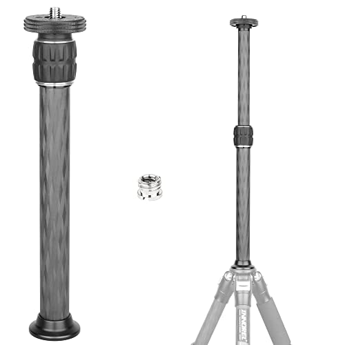 INNOREL ER222C Universal-Kohlefaser-Stativ, Mittelsäule, Verlängerungsstativ, zweiteilig, Mittelsäule, Verlängerungsstange für Stativ, Einbeinstativ, DSLR-Kamera, 22,2 mm max. Schlauch von INNOREL