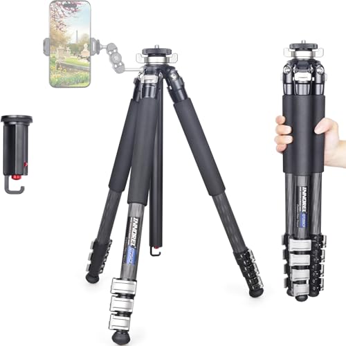 INNOREL GT254CF Stativ aus Kohlefaser, professionelles, kompaktes tragbares Stativ für digitale DSLR-Kamera, Reisekamera-Ständer, Unterstützung mit speziell geformter Mittelsäule, 25,6 mm Rohr, INNOREL GT254CF Stativ aus Kohlefaser, professionelles, kompaktes tragbares Stativ für digitale DSLR-Kamera, Reisekamera-Ständer, Unterstützung mit speziell geformter Mittelsäule, 25,6 mm Rohr, von INNOREL