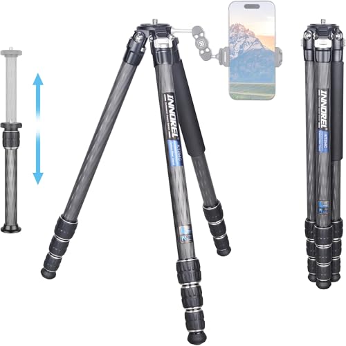 Kohlefaser Dreibeinstativ Einbeinstativ INNOREL KT254C Professionelles tragbares Kompakt-Reisestativ für DSLR-Kamera 25,6mm Rohr Belastung 15kg mit verstellbarem Verlängerungsstativ(Nur Stativ) Kohlefaser Dreibeinstativ Einbeinstativ INNOREL KT254C Professionelles tragbares Kompakt-Reisestativ für DSLR-Kamera 25,6mm Rohr Belastung 15kg mit verstellbarem Verlängerungsstativ(Nur Stativ) von INNOREL