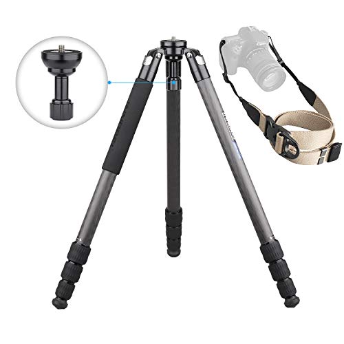 Kohlefaser Schüssel Stativ INNOREL ST324CT Mutterschloss Professionelle schwere Kamera Stände Fuer Vogelbeobachtung mit 58mm-Schüssel Adapter/Tasche/Band für DSLR max. Belastung 66lbs/30kg von INNOREL