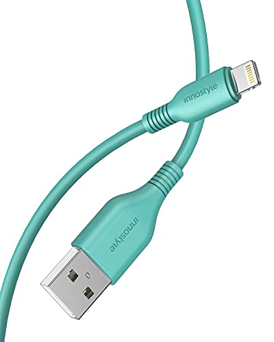 INNOSTYLE USB-A-auf-Lightning-Kabel, 1,4 m, [MFi-zertifiziert] iPhone-Ladekabel, Hochgeschwindigkeits-Datensynchronisationskabel, schnelles Aufladen für iPhone, iPad, Airpods (grün) von INNOSTYLE
