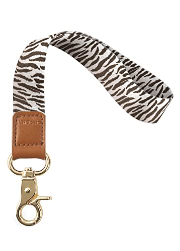 INNObeta Schlüsselband, Fashion Wristlet Umhängeband mit Metall Ring und Hohe Qualität Leder, Ideal für Handy, Schlüssel,Zweiseitiger Druck in Voller Farbe- Weißes Tiger Muster von INNObeta