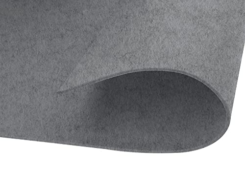 INNSPIRO Acryl-Filz, grau, selbstklebend, 20 x 30 cm, 220 g/m2 10 Stück. von INNSPIRO