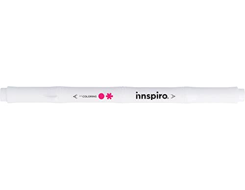 INNSPIRO Coloring-Marker mit doppelter Spitze, rosa 0,4 mm/0,8 mm. von INNSPIRO