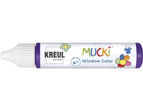 Kreul 24409 - Mucki Window Color, violett, 29 ml Pen, Fenstermalfarbe auf Wasserbasis, parabenfrei, glutenfrei, laktosefrei, vegan, leicht vermalbar, auswaschbar Kreul 24409 - Mucki Window Color, violett, 29 ml Pen, Fenstermalfarbe auf Wasserbasis, parabenfrei, glutenfrei, laktosefrei, vegan, leicht vermalbar, auswaschbar von INNSPIRO