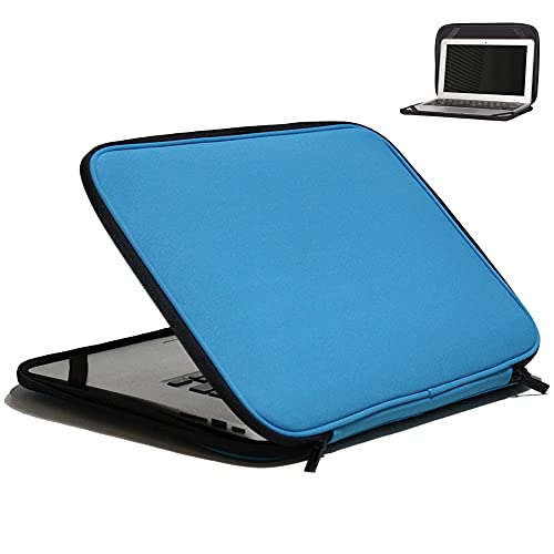 Inntzone 11,6 Zoll Faltbare Laptophülle Slim Case Leichte Tasche Notebook Computer Tragetasche Flip Cover (Blau) von INNTZONE