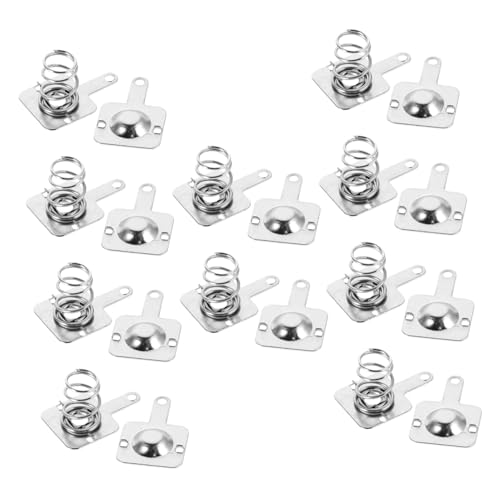 INOOMP 10 Sets Batterie Und Minuspol Aaa Batterie Minuspol Batterieklemme Feder Batterie Schnellanschluss Fernbedienung Batteriekontakt Eisen Silber INOOMP 10 Sets Batterie Und Minuspol Aaa Batterie Minuspol Batterieklemme Feder Batterie Schnellanschluss Fernbedienung Batteriekontakt Eisen Silber von INOOMP