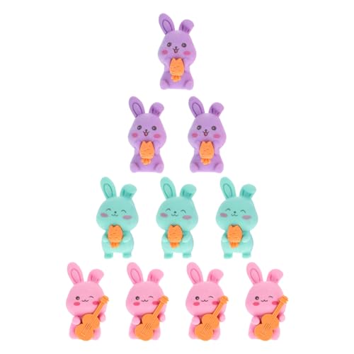 INOOMP 10 Stück Bunny Eraser Radiergummis Kaninchen-Radiergummi Schulmaterial für Mädchen Hase Radiergummi im Klassenzimmer Mini-Radierer Lehrerzubehör INOOMP 10 Stück Bunny Eraser Radiergummis Kaninchen-Radiergummi Schulmaterial für Mädchen Hase Radiergummi im Klassenzimmer Mini-Radierer Lehrerzubehör von INOOMP