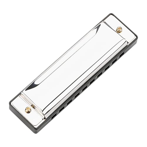 INOOMP 10Löcher Diatonische Mundharmonika C Töne mit Edelstahlgehäuse und Hartschalenkoffer Ergonomisch für Anfänger und Profis Musikspielzeug für Altersgruppen INOOMP 10Löcher Diatonische Mundharmonika C Töne mit Edelstahlgehäuse und Hartschalenkoffer Ergonomisch für Anfänger und Profis Musikspielzeug für Altersgruppen von INOOMP