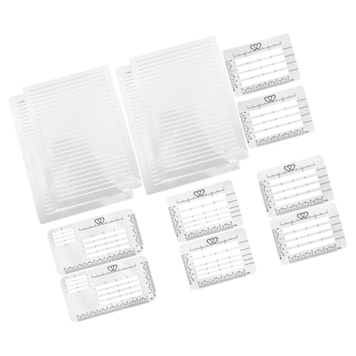 INOOMP 12 Stück Vorlage für das Briefformat briefumschläge Zeichenzubehör Journal -Schablone Hochzeitsgrußkartenvorlage Zeichenwerkzeug für parallele Linien Plastik Beige INOOMP 12 Stück Vorlage für das Briefformat briefumschläge Zeichenzubehör Journal -Schablone Hochzeitsgrußkartenvorlage Zeichenwerkzeug für parallele Linien Plastik Beige von INOOMP