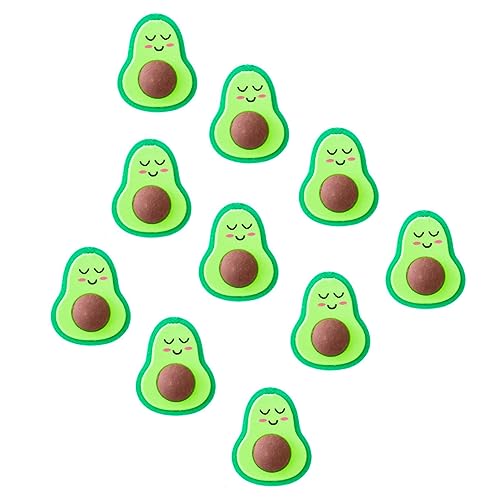 INOOMP 18 Stück Schreibwaren-Radiergummi lernen Miniatur-Avocado große Radiergummis für Avocado-Radiergummi klein lustig Frucht-Mini-Radiergummis süße Schulsachen tpr Grün von INOOMP