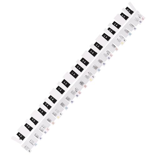 INOOMP 2 Stück Aufkleber Für Klavier Universal- Abdeckung Abziehbilder Schablone Finger Klaviertastenaufkleber Entfernbar Kinderklavier Tastaturaufkleber Schlüssel Pvc INOOMP 2 Stück Aufkleber Für Klavier Universal- Abdeckung Abziehbilder Schablone Finger Klaviertastenaufkleber Entfernbar Kinderklavier Tastaturaufkleber Schlüssel Pvc von INOOMP