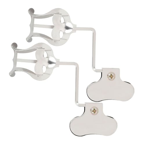 INOOMP 2 Stück Notenständer Leier für Posaune Posaunen-Leier-Clip Musikhalter für Blaskapelle Musikständer Clips Halter für Gitarrennoten Musik-Ordner-Clip Eisen Silver INOOMP 2 Stück Notenständer Leier für Posaune Posaunen-Leier-Clip Musikhalter für Blaskapelle Musikständer Clips Halter für Gitarrennoten Musik-Ordner-Clip Eisen Silver von INOOMP