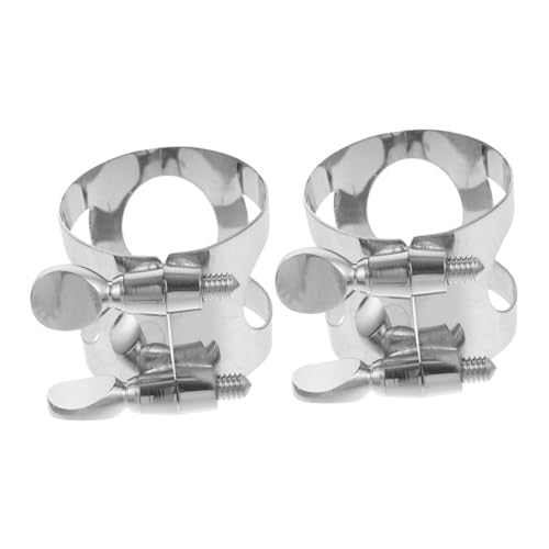INOOMP 2 Stück Sprengring Für Das Mundstück Saxophonklemme Mundstückligatur Saxophon-ligaturverschluss Ligatur Für Saxophonmundstück Saxophon Ligatur Teile Metall Silver INOOMP 2 Stück Sprengring Für Das Mundstück Saxophonklemme Mundstückligatur Saxophon-ligaturverschluss Ligatur Für Saxophonmundstück Saxophon Ligatur Teile Metall Silver von INOOMP