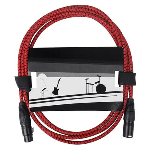 INOOMP 3 Audioleitung Männlich Zu Weiblich Draht Kabel Mikrofon Versorgung Mikrofonteil Nylon Faden Rot INOOMP 3 Audioleitung Männlich Zu Weiblich Draht Kabel Mikrofon Versorgung Mikrofonteil Nylon Faden Rot von INOOMP