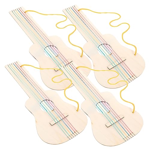 INOOMP 4 Sätze DIY Leere Holzgitarre DIY unlackierte Gitarre DIY-Musikinstrument herstellen DIY Holzgitarre Bauen unbemalte Leere Holzgitarre unbemalte Holzgitarre INOOMP 4 Sätze DIY Leere Holzgitarre DIY unlackierte Gitarre DIY-Musikinstrument herstellen DIY Holzgitarre Bauen unbemalte Leere Holzgitarre unbemalte Holzgitarre von INOOMP