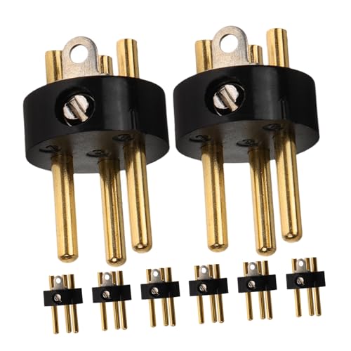 INOOMP 8 Stück Dreipoliger Stecker für Mikrofon männlich Mikrofone Anschlüsse XLR-Stecker-Adapter Stecker für Mikrofonkabel 3-poliger XLR- Metall Black INOOMP 8 Stück Dreipoliger Stecker für Mikrofon männlich Mikrofone Anschlüsse XLR-Stecker-Adapter Stecker für Mikrofonkabel 3-poliger XLR- Metall Black von INOOMP