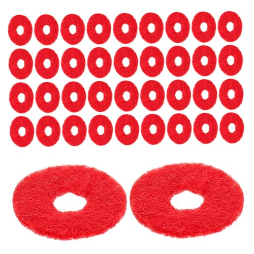 INOOMP 90 Stück Klavierzubehör Klavierwaschmaschine Stimmgerät für Klavier Geigenpflegeset Klavier-Tuning-Kit Ausgleichsscheiben für Tastaturen Filzscheiben Wolle rot INOOMP 90 Stück Klavierzubehör Klavierwaschmaschine Stimmgerät für Klavier Geigenpflegeset Klavier-Tuning-Kit Ausgleichsscheiben für Tastaturen Filzscheiben Wolle rot von INOOMP