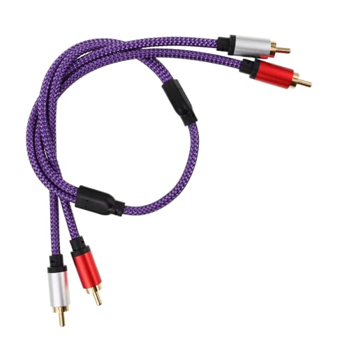 INOOMP Audioleitung Hifi-kabel Audiokabel Für Lautsprecher Komponenten Für Heimstereoanlagen Auto-audiokabel Cinch-videokabel Kopfhörer Soundkabel Metall Violett von INOOMP
