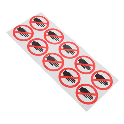 INOOMP Aufkleber für Warnschilder Sicherheitswarnaufkleber runde Warnschildaufkleber Sicherheitswarnung PVC Gleitflächen wasserdichte selbstklebende Aufkleber Black INOOMP Aufkleber für Warnschilder Sicherheitswarnaufkleber runde Warnschildaufkleber Sicherheitswarnung PVC Gleitflächen wasserdichte selbstklebende Aufkleber Black von INOOMP