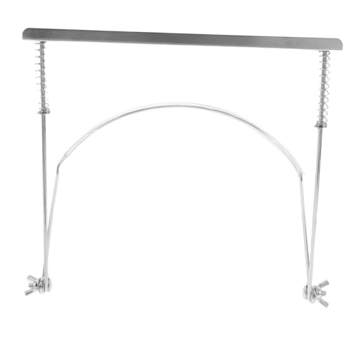 INOOMP Mundharmonika-Ständer Zubehör für Mundharmonikas Aufbewahrung von Mundharmonikas Mundharmonika-Unterstützung Mundharmonikahalterhals Metall Silver von INOOMP