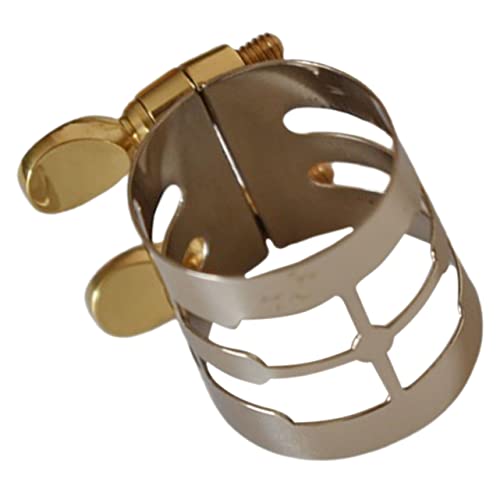 INOOMP Saxophon Klarinette Mundstück Metall Ligatur Windinstrumentenzubehör Ligaturclips für Mundstücke Ligaturclip für Instrumentenmundstück Kupfernickel Golden INOOMP Saxophon Klarinette Mundstück Metall Ligatur Windinstrumentenzubehör Ligaturclips für Mundstücke Ligaturclip für Instrumentenmundstück Kupfernickel Golden von INOOMP