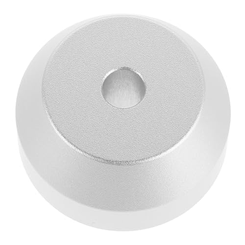 INOOMP Schallplattenadapter Plattenteller-Vibrationsminderer aus Vinyl Rekordgewichtsstabilisator Plattenstabilisator für Audio-Plattenspieler Schallplattenstabilisator Aluminium Silber von INOOMP